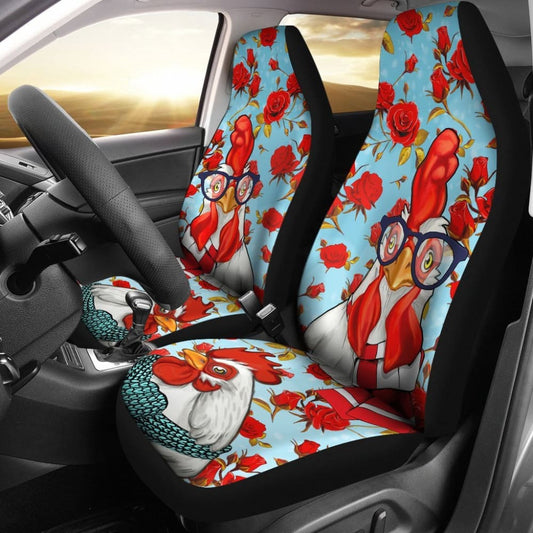 Flower Chicken Car Seat Covers