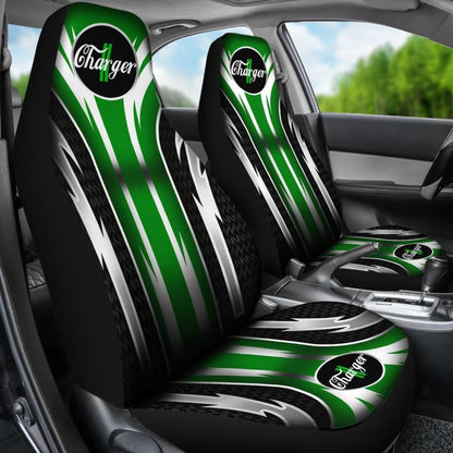 Front Dodge Charger Seat Covers Green