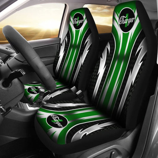 Front Dodge Charger Seat Covers Green