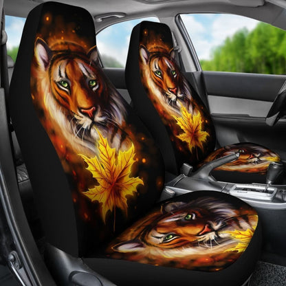 Tiger Digital Art Animal Car Seat Covers