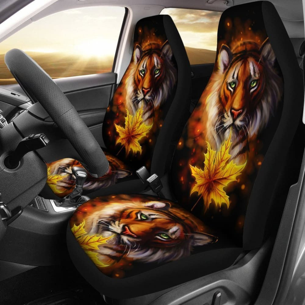 Tiger Digital Art Animal Car Seat Covers