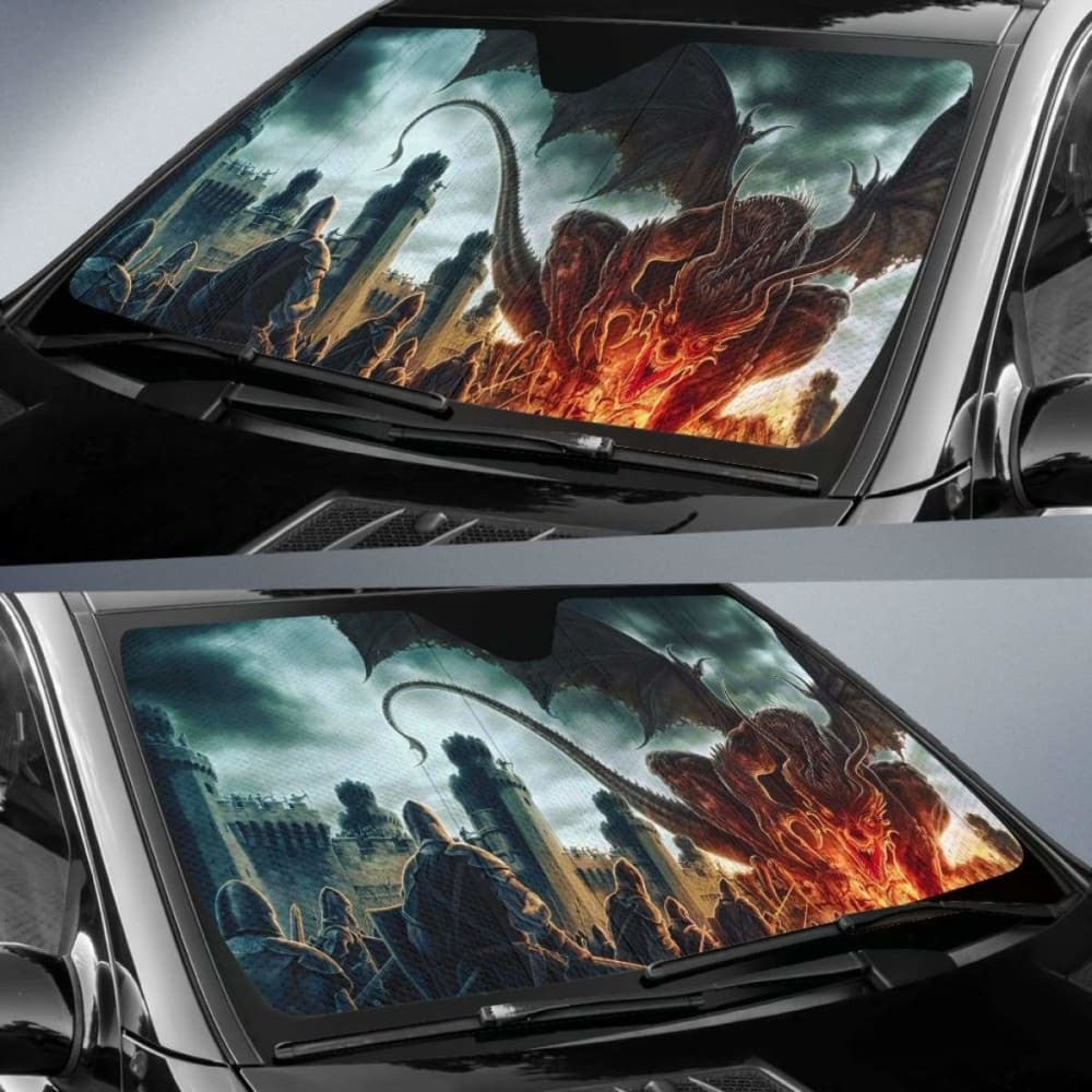 Dragon Attack Art Sun Shade amazing best gift ideas
