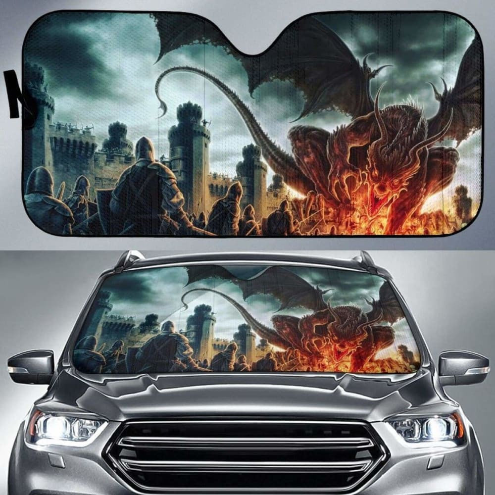 Dragon Attack Art Sun Shade amazing best gift ideas