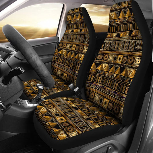 Golden Boho Aztec Car Seat Covers