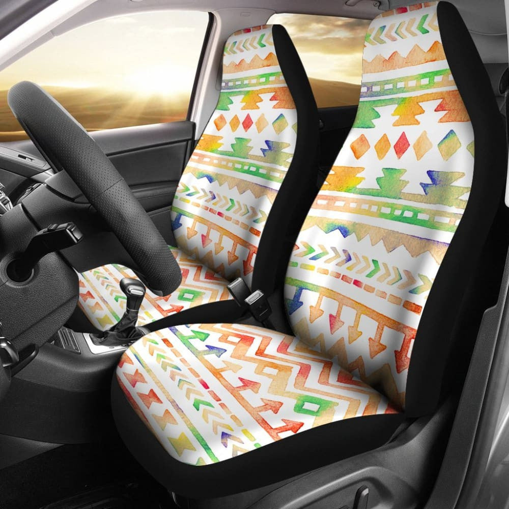 Colorful Aztec Design Car Seat Covers