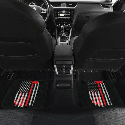 Firefighter American Flag Car Floor Mats Gift