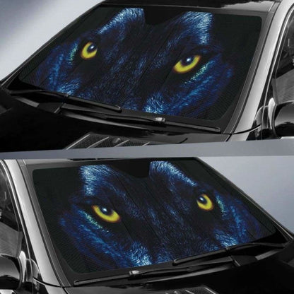 Blue Wolf Eyes Car Auto Sun Shades