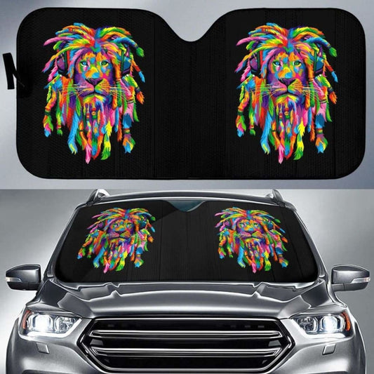 Rasta Lion Car Sun Shades