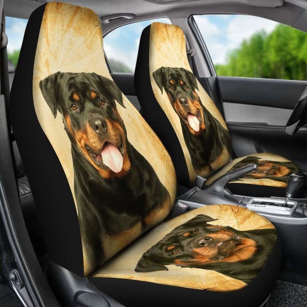 Rottweiler Print Car Seat Covers