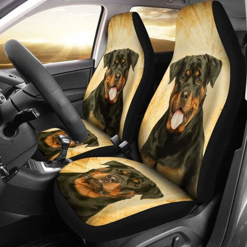 Rottweiler Print Car Seat Covers