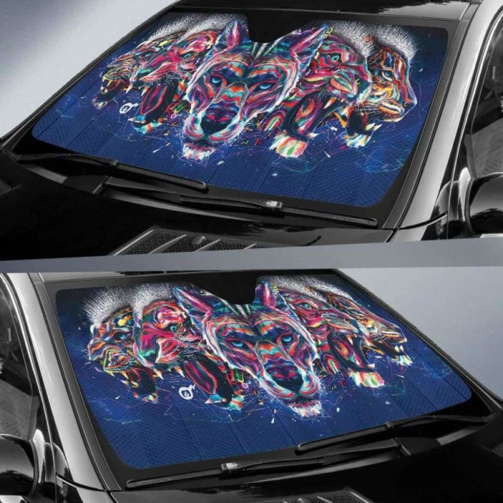 Panthera Leopard Jaguar Tiger Lion Car Auto Sun Shades