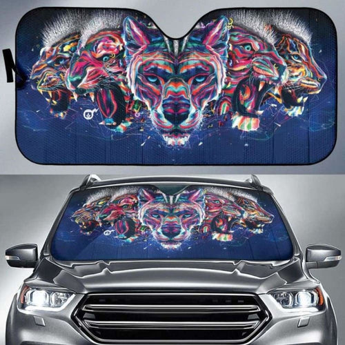 Panthera Leopard Jaguar Tiger Lion Car Auto Sun Shades