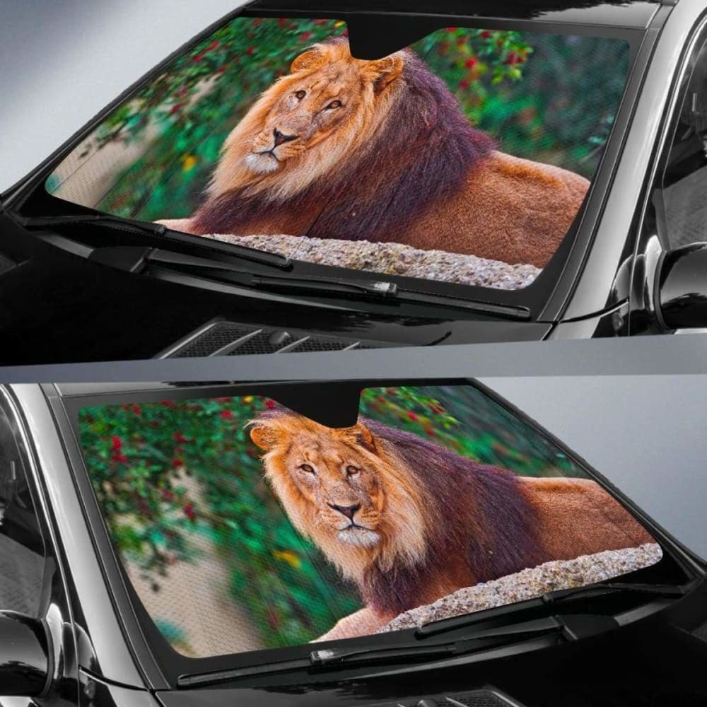 Lion Splash ArtworkK Car Sun Shade