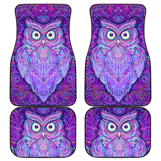 Purple Mandala Owl