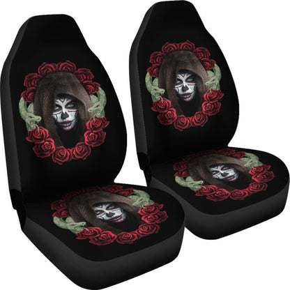 Sugar Skull Wreath Seat Covers
