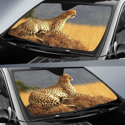 Cheetah Maasai Mara National Reserve Kenya Safari HdK Car Sun Shade