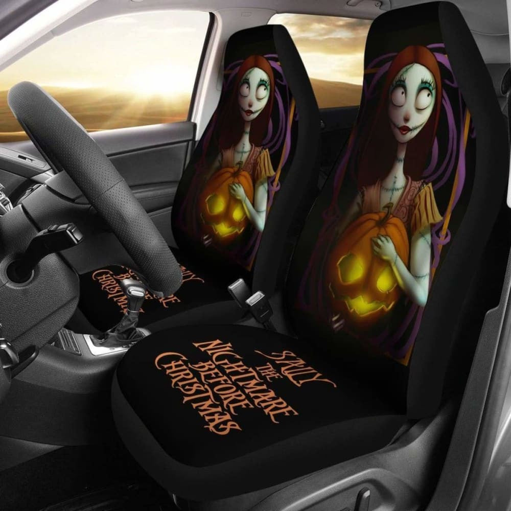 Sally Hold Pumpkin Nightmare Before Christmas Car Seat Covers Amazing