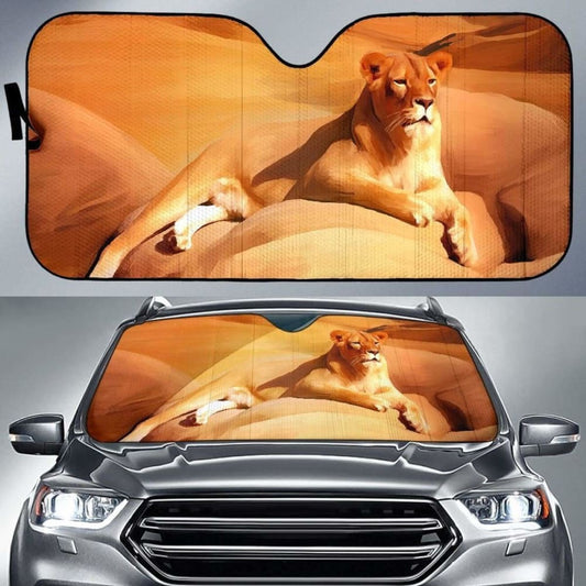 Car Sun Shade Lioness