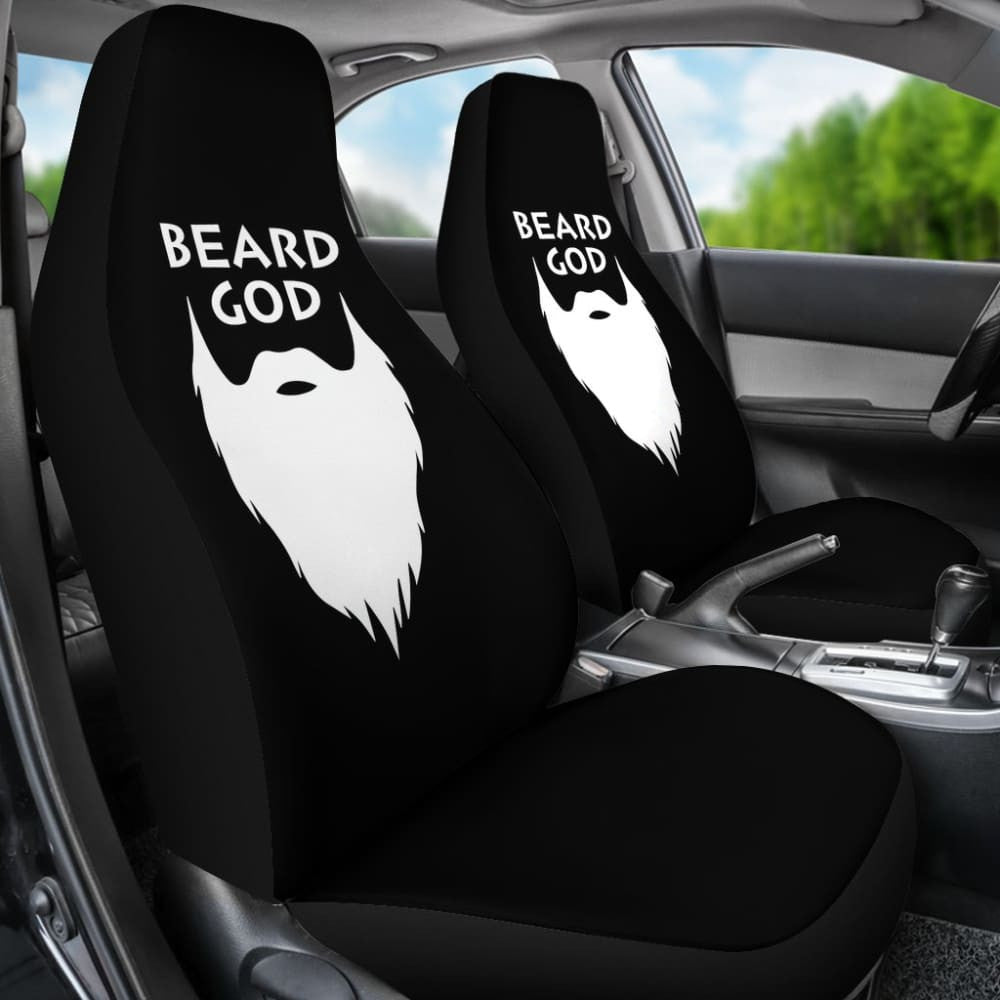 God Beard Amazing Gift Idea Car Seat Covers