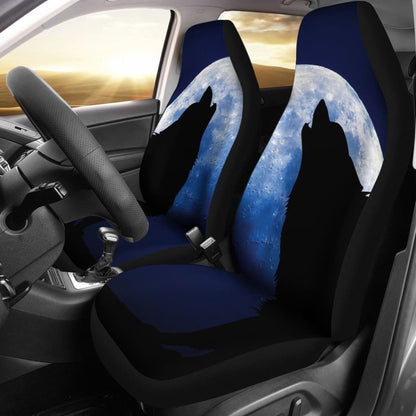 Wolf Howling Car Seat Covers