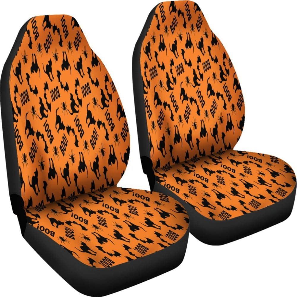 Trick Or Treat Cat Boo Car Seat Covers