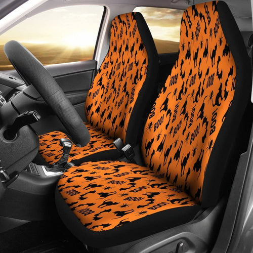 Trick Or Treat Cat Boo Car Seat Covers