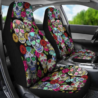 Sugar Skulls Car Seat Covers -
