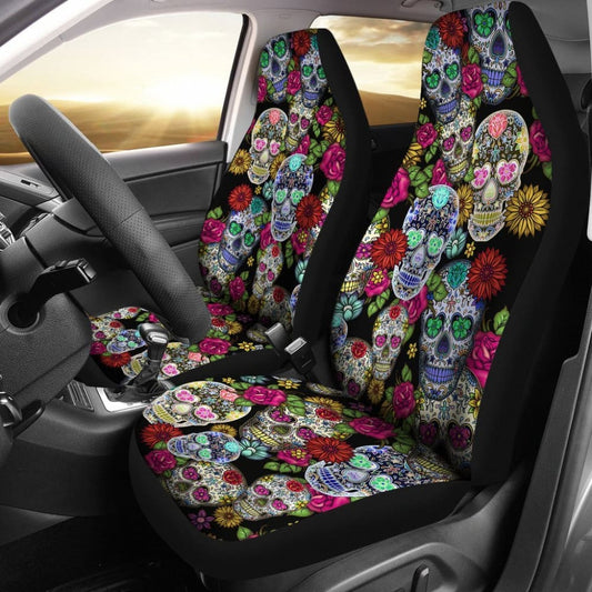 Sugar Skulls Car Seat Covers -