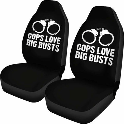 Cops Love Big Busts Car Seat Covers Amazing Gift Ideas