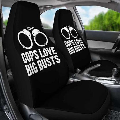 Cops Love Big Busts Car Seat Covers Amazing Gift Ideas