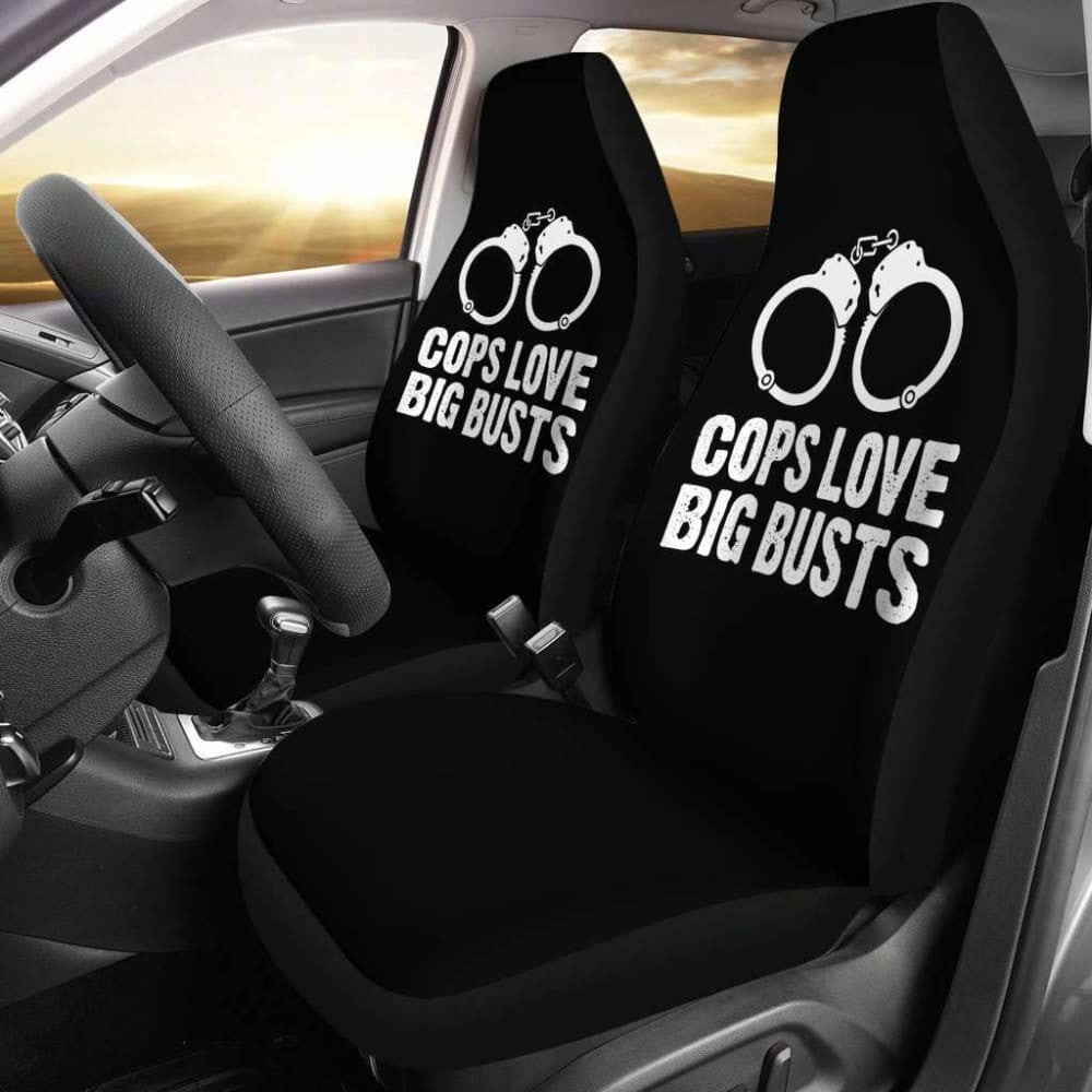Cops Love Big Busts Car Seat Covers Amazing Gift Ideas