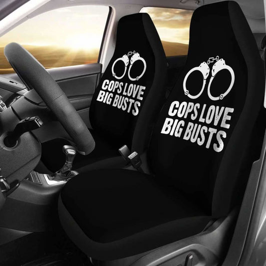 Cops Love Big Busts Car Seat Covers Amazing Gift Ideas
