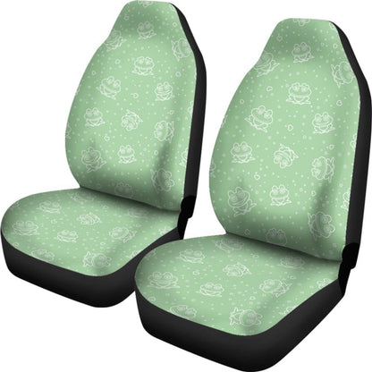 Green Frog Design Car Seat Covers