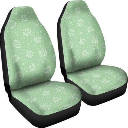 Green Frog Design Car Seat Covers