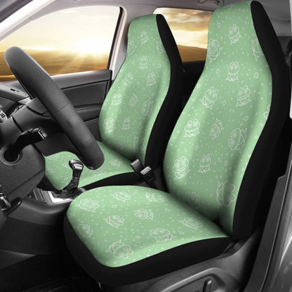 Green Frog Design Car Seat Covers
