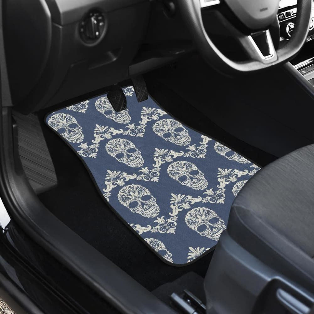 Set Of - Sugar Skulls Car Mat Car Floor Mat