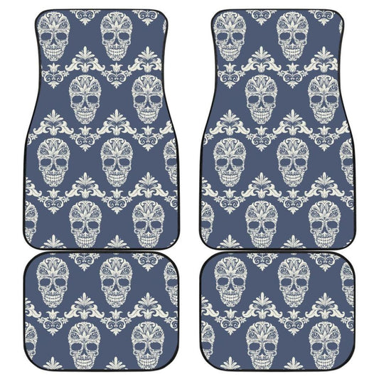Set Of - Sugar Skulls Car Mat Car Floor Mat
