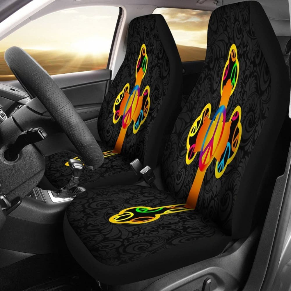 Hippie Love And Peace Car Seat Covers