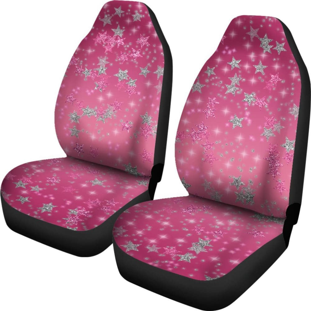 Pink Stars Car Seat Covers