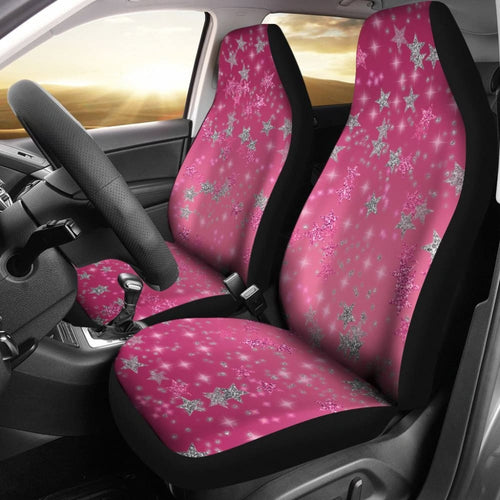 Pink Stars Car Seat Covers