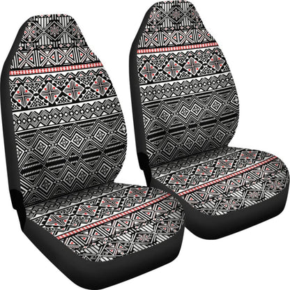 Black And White Car Seat Covers Aztec Design