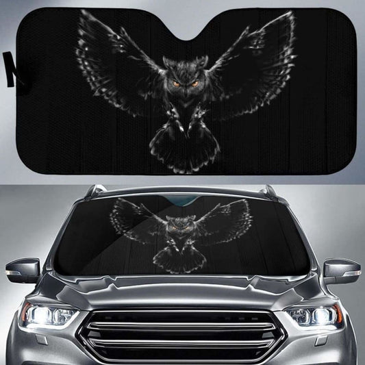 Owl In The Night Auto Sun Shade