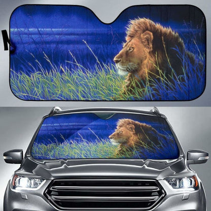 Car Sun Shades With Lion Print
