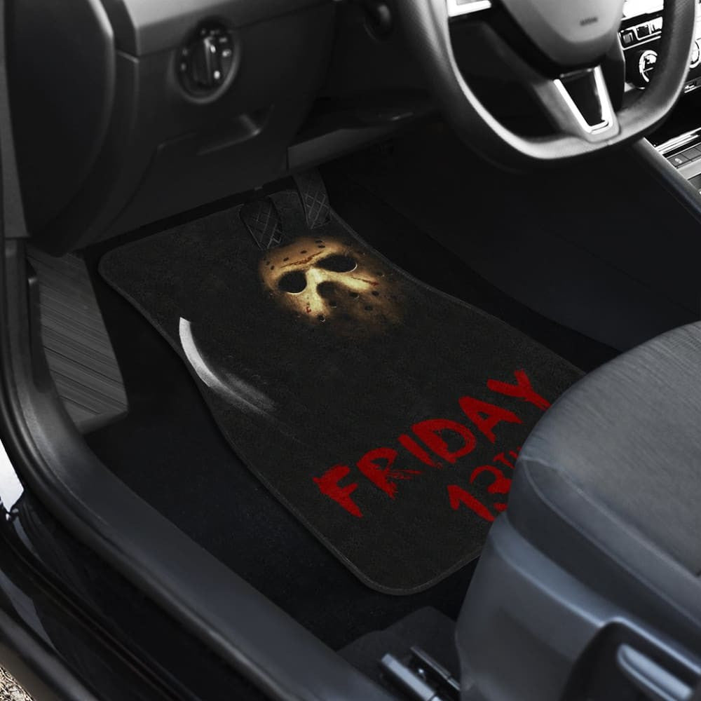 Horror Movie Friday TheTh Jason Voorhees Mask In The Dark Car Floor Mats