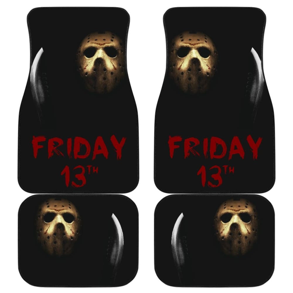 Horror Movie Friday TheTh Jason Voorhees Mask In The Dark Car Floor Mats