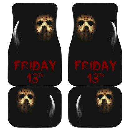 Horror Movie Friday TheTh Jason Voorhees Mask In The Dark Car Floor Mats