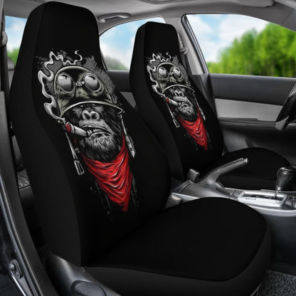 Badass Monkey Smoking Car Seat Covers