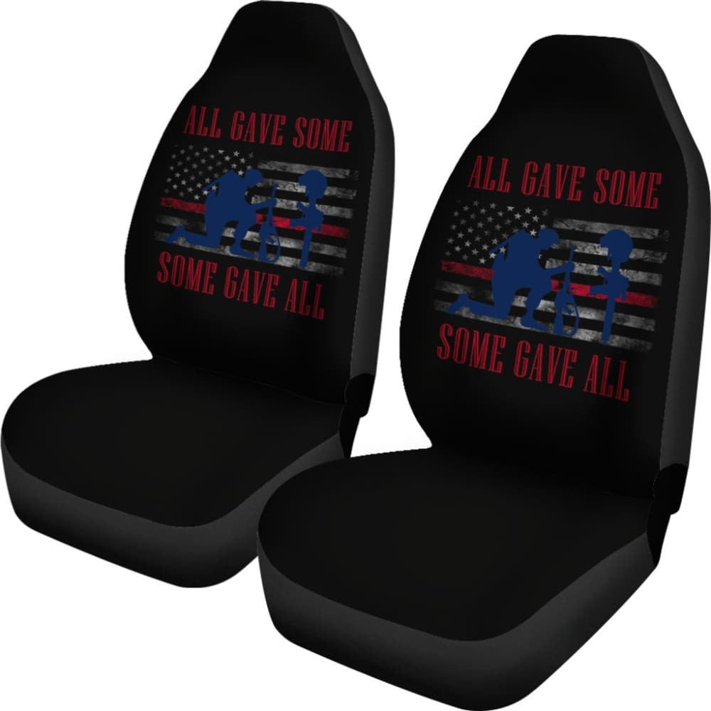 All Gave Some, Some Gave All Patriotic Angel Soldier Car Seat Covers