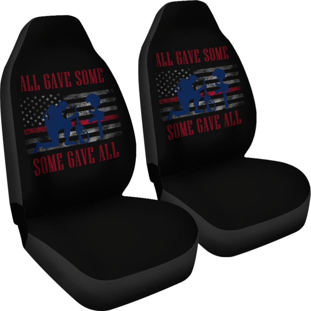 All Gave Some, Some Gave All Patriotic Angel Soldier Car Seat Covers