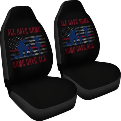 All Gave Some, Some Gave All Patriotic Angel Soldier Car Seat Covers